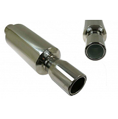 TurboWorks Sportauspuff mit runder Spitze (76 mm Einlass)