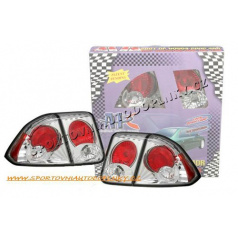 Honda Civic 2001-03 4-türig. Klare APC-Heckleuchten