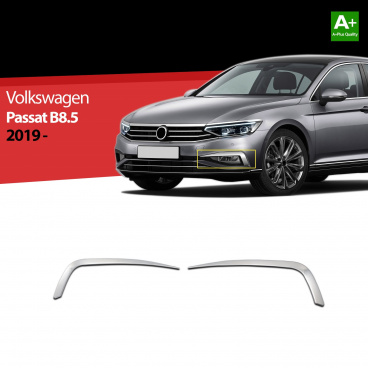 Edelstahlabdeckungen für Nebelscheinwerfer VW Passat B8.5 2019+ 2 Stk