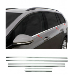 Edelstahl-Fensterzierleiste VW Golf VII Kombi 2012-19 6-tlg