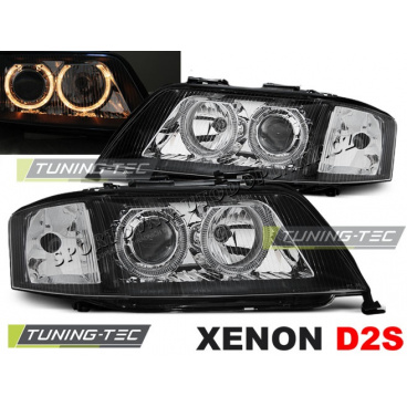Audi A6 05.1997-09.1999 ANGEL EYES SCHWARZE XENON-KLARE SCHEINWERFER