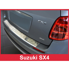 Edelstahlabdeckung - Schwellenschutz für die hintere Stoßstange Suzuki SX4 Htb. 2006-16