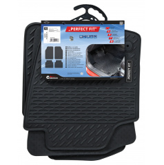 Präzise IV-Gummimatten für Audi, Skoda, Seat, VW-Konzertwagen, 4-teilig mit Fixierung