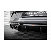 Stoßstangenaufsatz Cupra Formentor hinten V.3 + Auspuffblende Gloss Black silber