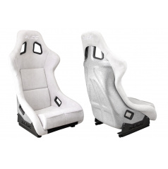 Sportstuhl SLIDE KS2 Premium Hellgrauer Velours Silber Glitzer