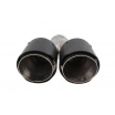 Endrohrdämpfer 89mmx2 Eingang 57mm Carbon Matt Set