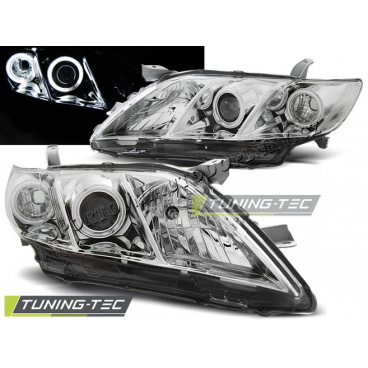 Toyota Camry 6 XV40 2006-09 Angel Eyes Chromscheinwerfer