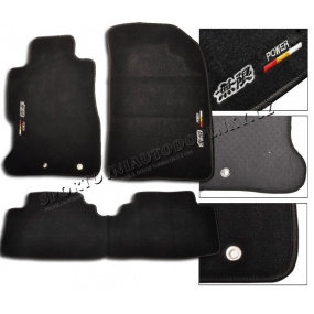 Honda Civic 2006–11 5D Luxus-Textilteppiche mit Mugen-Logo