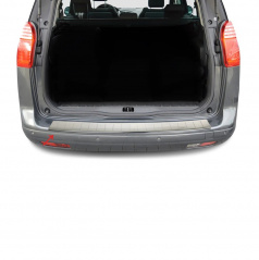 Kantenabdeckung der hinteren Stoßstange aus gebürstetem Edelstahl Peugeot 5008 I 2009-17