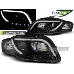 AUDI A4 B7 11.2004-03.2008 FRONT-KLARE LED-RÖHRENLICHTER SCHWARZ