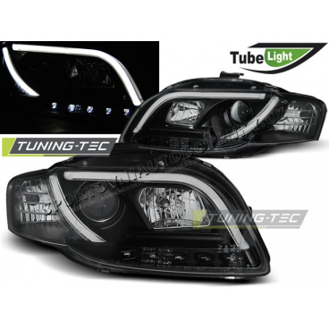 AUDI A4 B7 11.2004-03.2008 FRONT-KLARE LED-RÖHRENLICHTER SCHWARZ