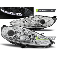 Ford Fiesta MK7 2008 – Tageslicht-Chrom-Frontleuchten, klar