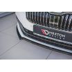 Spoiler unter der vorderen Stoßstange ver.1 für Skoda Superb Mk3 FL Facelift, Maxton Design (glänzend schwarzer ABS-Kunststoff)