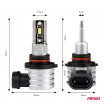 LED-Hauptscheinwerferlampen HB3 9005/HIR1 9011/H10 H-mini Serie AMiO