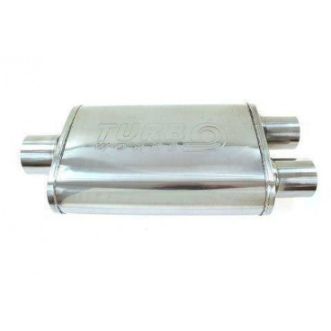 Mittelschalldämpfer 76-63,5mm TurboWorks LT 304SS 355mm