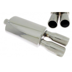 Endschalldämpfer TurboWorks 2x76mm Eingang 63,5mm