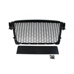 Grill Audi A4 B8 RS-Style Glänzend Schwarz PDC