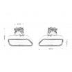 Endstück des Schalldämpfers 185x85mm Eingang 67mm BMW F10 Poliertes Set