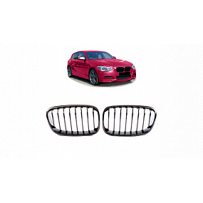 Grill BMW 1 F20 F21 einzelnes Rippe Carbon Look Grill BMW 1 F20 F21 einzelnes Rippe Carbon Look