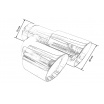 Endrohr 89mmx2 Eingang 70mm Poliert Set
