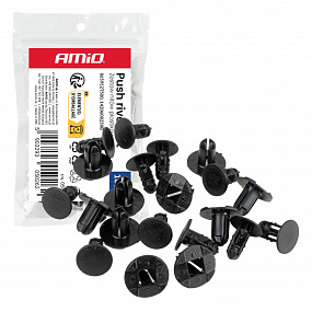 Zestaw nitów plastikowych 10szt. AMIO-05026