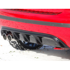 ABS-Heckstoßstangendiffusor schwarz Škoda Fabia II Limousine