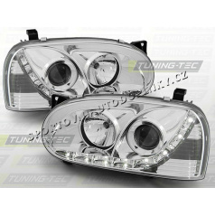VW GOLF III 1991-97 FRONT KLARES TAGESLICHT LED CHROM