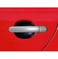 Komplette Kurbelabdeckungen, ABS silber (2+2 Stück ohne Schloss), Roomster