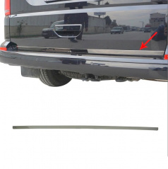 Polierter Edelstahlstreifen für die Kante des hinteren Kofferraums des VW T6