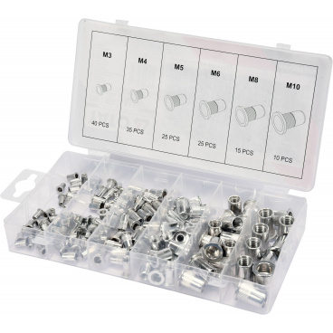 Nietmuttern-Aluminium-Set 150-teilig M3-M10 Nietmuttern-Aluminium-Set 150-teilig M3-M10