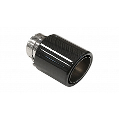 Endstück des Schalldämpfers 101mm Eingang 76mm Carbon Gloss