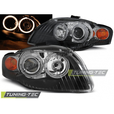 AUDI A4 B7 11.2004-03.2008 ANGEL EYES SCHWARZE FRONTKLARE LICHTER
