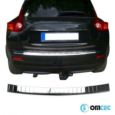 Nissan Juke 2011-14 / 2019+ Edelstahl-Chrom-Schutzstoßstangenverkleidung OMTEC Nissan Juke 2011-14 / 2019+ Edelstahl-Chrom-Schutzstoßstangenverkleidung OMTEC