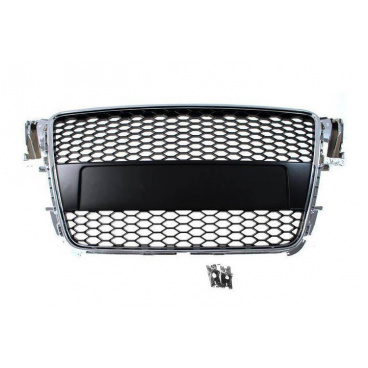 Grill Audi A5 8T RS-Stil Chrom-Schwarz 07-10 PDC Grill Audi A5 8T RS-Stil Chrom-Schwarz 07-10 PDC