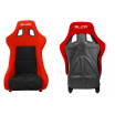 Sportsitz SLIDE KS2 Premium Schwarz & Rot Velours Schwarz Glitzer
