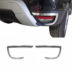 Chrom-Nebelschlussleuchtenrahmen aus Edelstahl, poliert, Omtec Dacia Duster 2018+