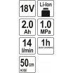 Kompressor 18V - eingestellt