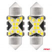 LED-Glühbirnen CANBUS 12SMD Festoon C5W 2016 31mm Weiß 12/24V AMiO-04235