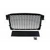 Grill Audi A4 B8 RS-Style Glänzend Schwarz PDC