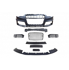 Frontstoßstange + Chrom-Schwarz Gitter Audi A5 8T 13-16 RS5 Stil