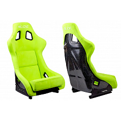 Sportstuhl SLIDE KS2 Premium, hellgrüner Veloursbezug