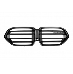 Grill BMW X6 G06 einzelne Rippe Matt Schwarz