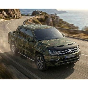 Motorhauben-Frontblende schwarz VW Amarok 2010-22 Motorhauben-Frontblende schwarz VW Amarok 2010-22
