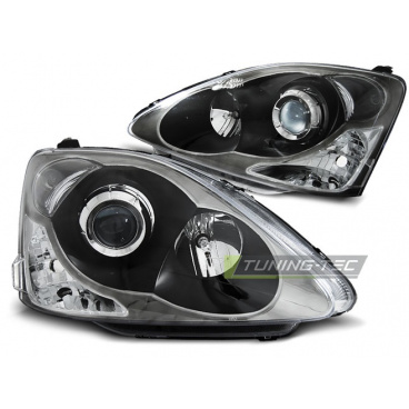 Honda Civic 2004–06 Schrägheck klare Frontleuchten schwarz