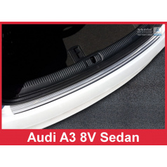 Edelstahlabdeckung - Schwellenschutz für die hintere Stoßstange Audi A3 2016+