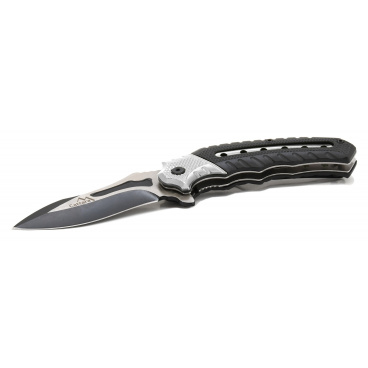 COBRA Klappmesser 20cm mit Sicherung silber-schwarz