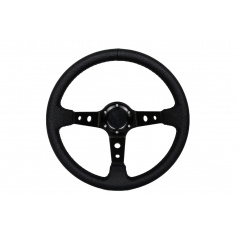 Lenkrad Pro 350mm Offset:80mm Leder Schwarz