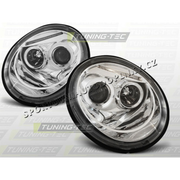 VW NEW BEETLE 1998–05 KLARES VORDERE LICHT ANGEL EYES CHROM