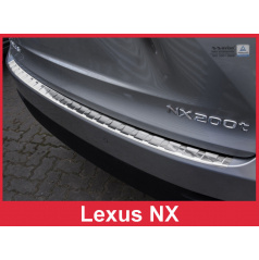 Edelstahlabdeckung zum Schutz der Schwelle der hinteren Stoßstange Lexus NX 2014-16