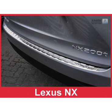 Edelstahlabdeckung zum Schutz der Schwelle der hinteren Stoßstange Lexus NX 2014-16